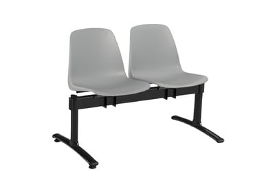 Farbenfrohe preiswerte Wartebereichbänke mit Kunststoffsitzschalen